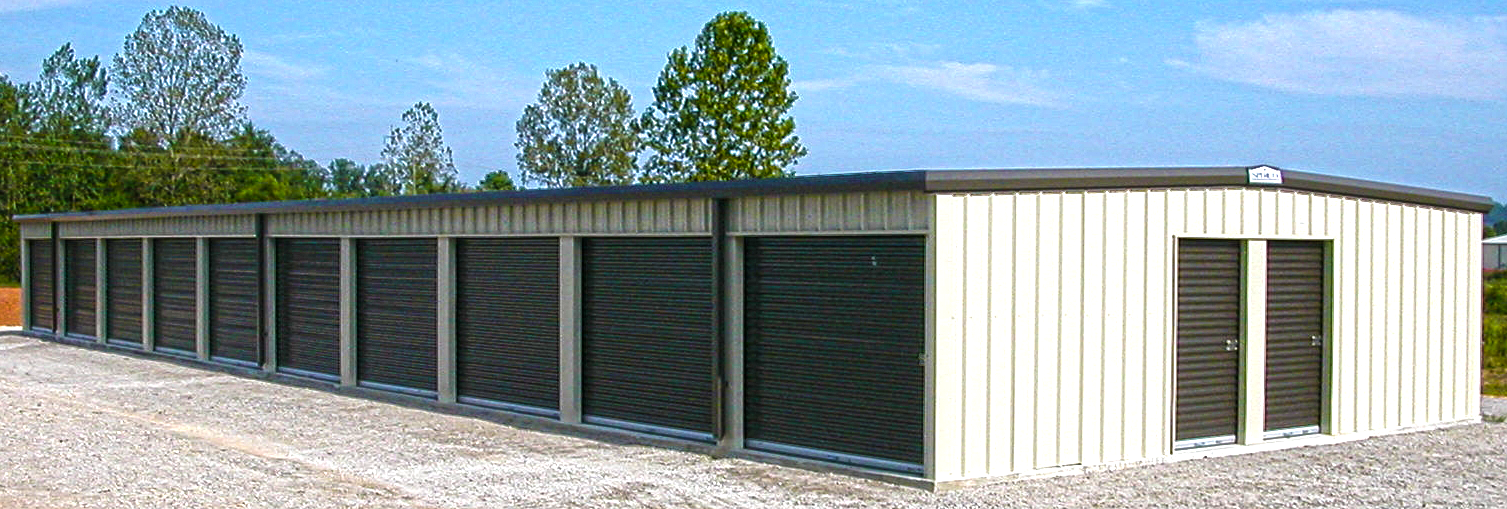 Storage buildings by Spirco Manufacturing, offering high-quality self-storage buildings, mini storage buildings, and steel storage solutions for various needs